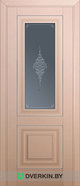 Межкомнатная дверь Profil Doors 28U (стекло графит), цвет Капучино Сатинат