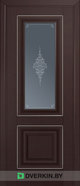 Межкомнатная дверь Profil Doors 28U (стекло графит), цвет Тёмно-коричневый матовый