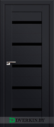 Межкомнатная дверь Profil Doors 7U, цвет Чёрный матовый
