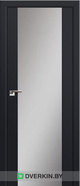 Межкомнатная дверь Profil Doors 8U, цвет Чёрный матовый