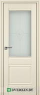 Межкомнатная дверь Profil Doors 2X (прозрачный фьюзинг), цвет ЭшВайт