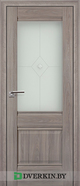 Межкомнатная дверь Profil Doors 2X (прозрачный фьюзинг), цвет Орех Пекан