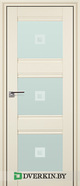 Межкомнатная дверь Profil Doors 4X (прозрачный фьюзинг), цвет ЭшВайт