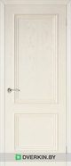 Шпонированная дверь Юркас Премиум Валенсия-4 ДГ, цвет Слоновая кость