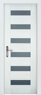 Межкомнатная дверь Ока массив дуба Хай-тек 1, цвет Белый