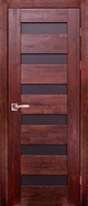 Межкомнатная дверь Ока массив дуба Хай-тек 1, цвет Махагон