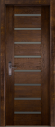 Межкомнатная дверь Ока массив дуба Хай-тек 3, цвет Античный орех
