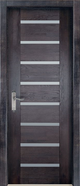 Межкомнатная дверь Ока массив дуба Хай-тек 3, цвет Венге