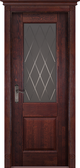 Межкомнатная дверь Ока Double Solid Wood Classic-2, цвет Махагон
