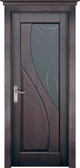 Дверь межкомнатная ОКА Даяна ДЧ из массива ольхи, цвет Венге