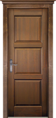 Межкомнатная дверь Ока из массива сосны Турин ДГ, цвет Античный орех