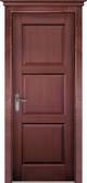 Межкомнатная дверь Ока из массива сосны Турин ДГ, цвет Махагон