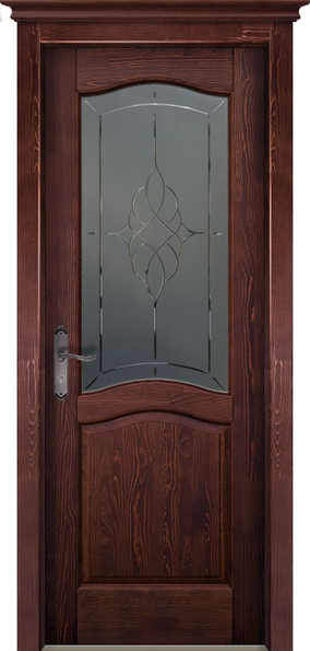 Межкомнатная дверь Ока из массива сосны Лео ДО