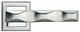 Дверная ручка Morelli МН-20 SC/CP Тауэр, цвет Матовый хром/Полированный хром 