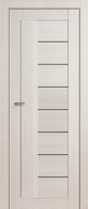 Межкомнатные двери из экошпона Profil Doors 17х (чёрный триплекс), цвет ЭшВайт Мелинга