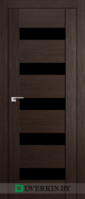 Межкомнатные двери Экошпон Profil Doors 29x (чёрный триплекс)