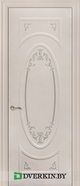 Межкомнатная дверь Вивьен Geona Premium-Renessans, цвет Софт латте  с Серебряной патиной по контуру