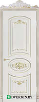 Межкомнатная дверь Тессоро Geona Premium, цвет Крем с Золотой патиной 