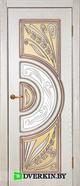 Межкомнатная дверь Сорренто Geona Premium, цвет Квазар перламутр с Золотой патиной 
