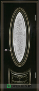 Межкомнатная дверь Версаль Geona Premium, цвет Венге тёмный 26 с Золотой патиной