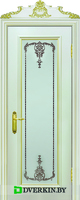 Межкомнатная дверь Палаццо 1 Geona Premium, цвет Крем с Золотой патиной
