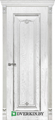 Межкомнатная дверь Донато 1 Geona Premium, цвет Белый сс 5005  с Серебряной патиной