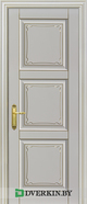 Межкомнатная дверь Паола 3 Geona Premium, цвет Крем с Золотой патиной