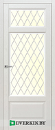 Межкомнатная дверь Романс 5 Geona Classic, цвет Белый сс 5005