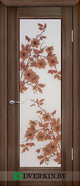 Межкомнатная дверь Орхидея Geona Modern, цвет Орех седой тёмный