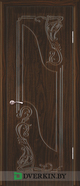 Межкомнатная дверь Флоренция Geona Classic, цвет Чёрное дерево матовое