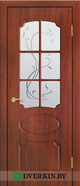 Межкомнатная дверь Ламия Geona Light Doors - Classic, цвет Яблоня тёмная тиснёная
