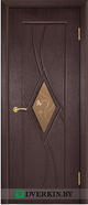 Межкомнатная дверь Рубин 1 Geona Light Doors - Classic, цвет Орех шоколад