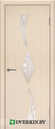 Межкомнатная дверь Рубин 3 Geona Light Doors - Classic, цвет Дуб беленый