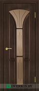 Межкомнатная дверь Сапфир 3 Geona Light Doors - Classic, цвет Орех тёмный