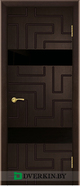 Межкомнатная дверь Лабиринт 2 с фрезеровкой Geona Light Doors - Modern, цвет Венге натуральный 07