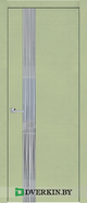 Межкомнатная дверь Плаза 5 Geona Light Doors, цвет Пастель фисташка горизонт