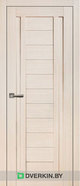 Межкомнатная дверь Динмар модель S-33 ДГ экошпон, цвет Лиственница кремовая