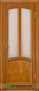 Дверь межкомнатная из массива ольхи Виола, цвет Медовый орех