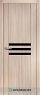 Межкомнатная дверь Динмар модель L-3 ДО экошпон, цвет Лиственница кремовая