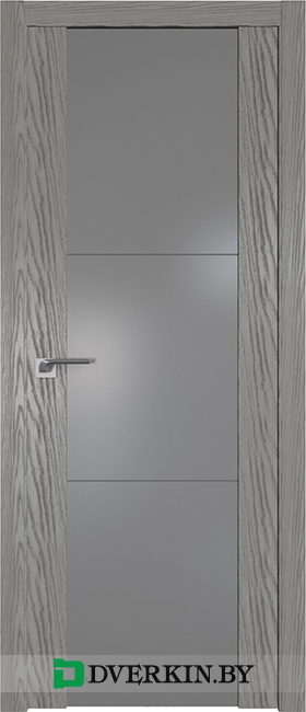 Дверь межкомнатная Profil Doors 22N (серебряный лак)