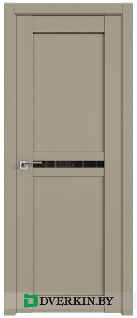 Межкомнатная дверь Profil Doors 2.43U (триплекс чёрный)