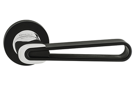 Ручка дверная ORO&ORO модель "MARGHERITA" Black/CP
