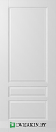 Дверь межкомнатная Сканди-3 ДГ, цвет Белый