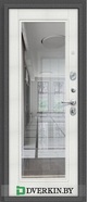 Входная дверь Porta S-2 104.П61 Внутренняя сторона МДФ 22 мм, Bianco Veralinga, Зеркало Reflex