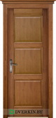 Межкомнатная дверь ОКА тонированный массив сосны Турин ДГ Мёд с карнизом