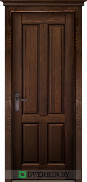 Межкомнатная дверь Ока тонированный массив сосны Ретро ДГ