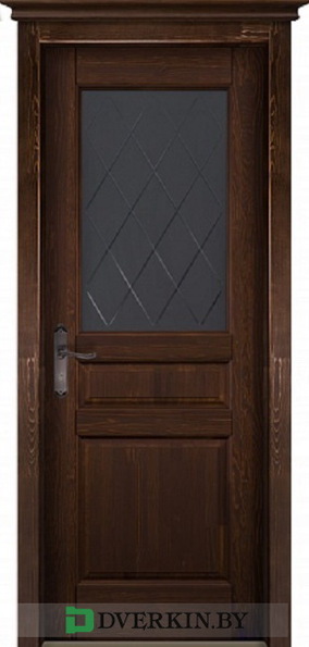 Межкомнатная дверь Ока тонированный массив сосны Валенсия ДО