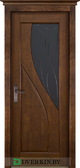 Межкомнатная дверь ОКА из массива сосны Даяна ЧО Античный орех с карнизом
