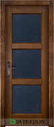 Межкомнатная дверь ОКА из массива ольхи Турин ДО Античный орех